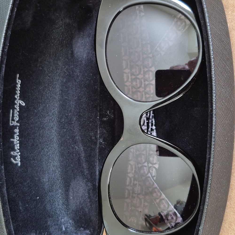 Salvatore Ferragamo Black Sunglasses